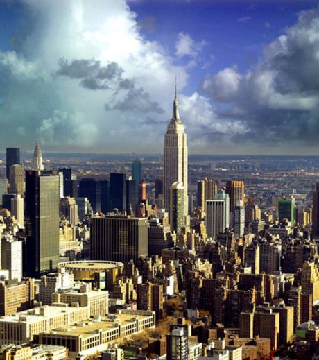 A Hyper-Realistic Painting Of Empire State Building