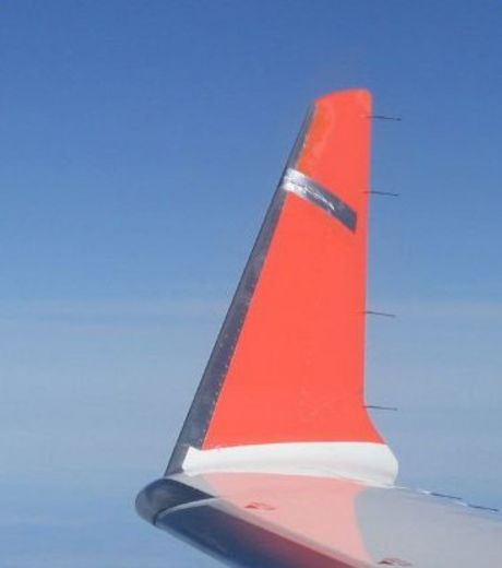 This airplane wing was tinkered with the bare minimum