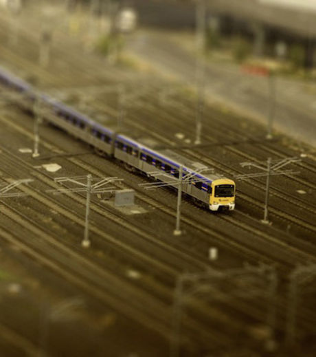 A train on a track in Melbourne (Credit Ben Thomas)