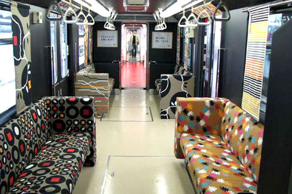Ikea has made the Japanese trains more confortable