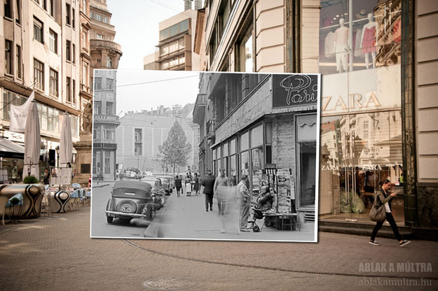 1962 and 2013--Location: Budapest, Hungary,  Columbus Square.