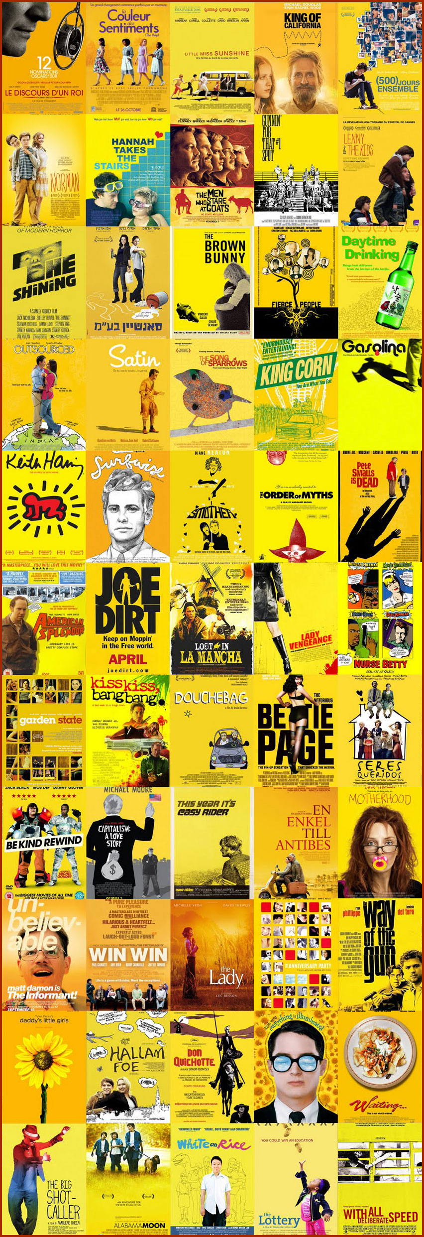 Revolutionary films love yellow