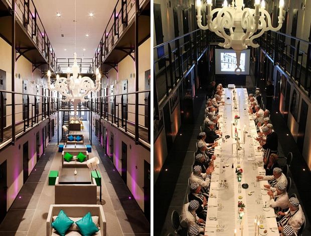 Het Arresthuis-The dining room of prison-hotel