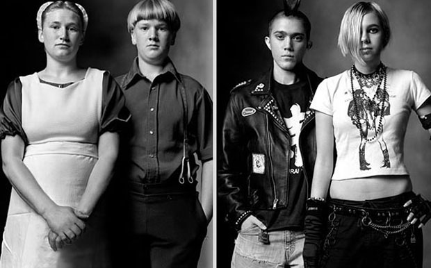 Amish teenagers and Punk Teens
