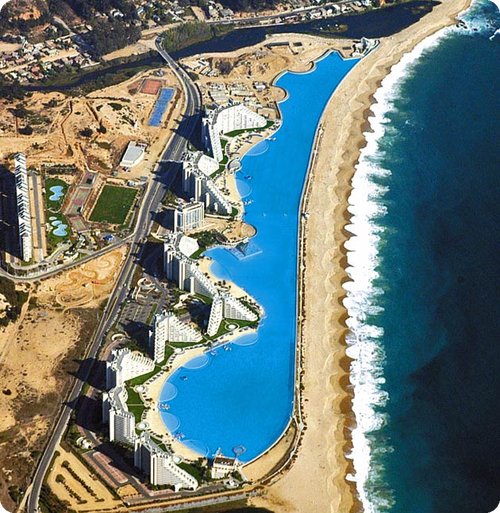 San Alfonso del Mar, Algarrobo, Chile : just the largest swimming pool in the world: .