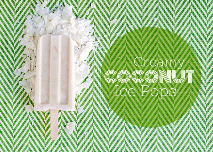 Creamy Coconut Ice Pops