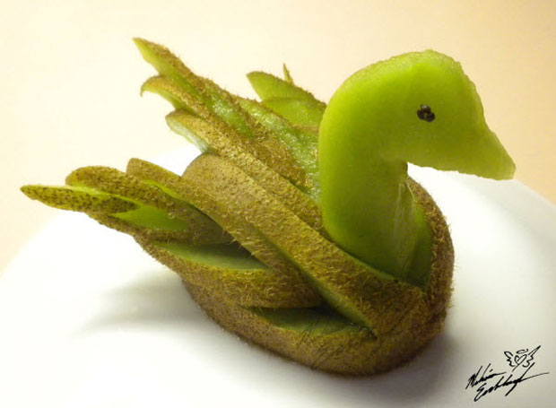 Duck Sculpture Made From Vegetable