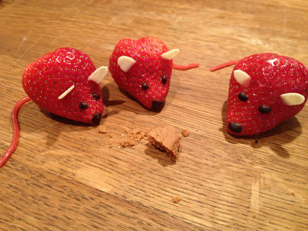 Animal sculptures made from fruits 38