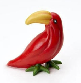 A bird Sculptures Made From Chilli
