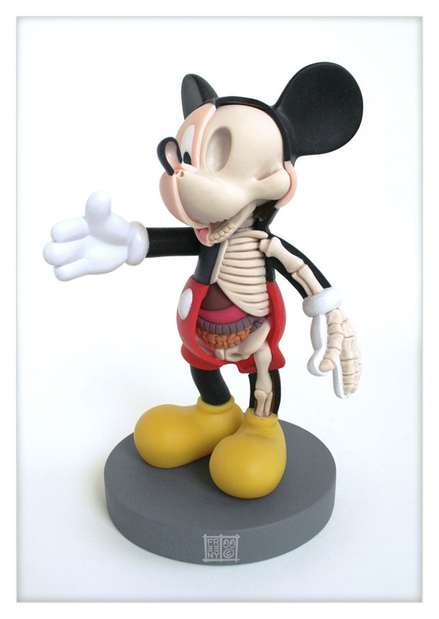 Dissected Anatomy Model Of A Pop Culture Icon Mickey Mouse