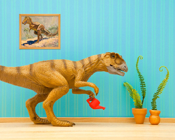 Jeff Friesen: A father uses his children toys to create unusual scenes