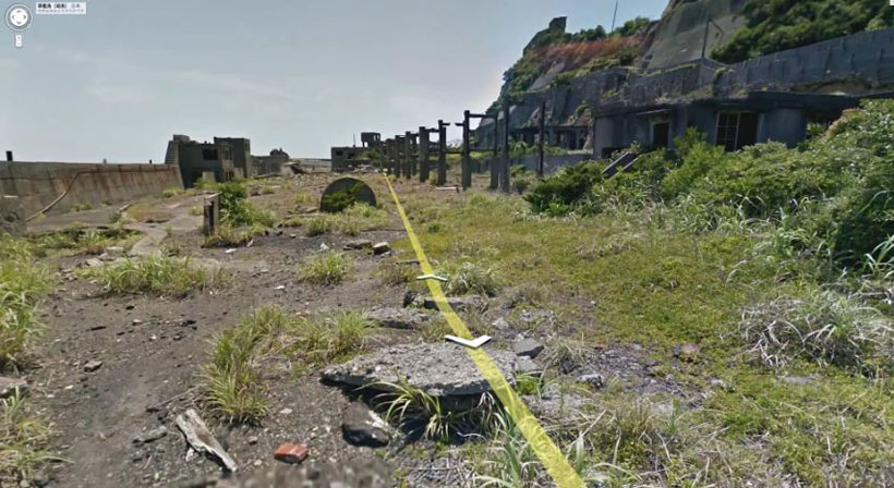 40 years old Japanese Abandoned Island Of Gukanjima-Hashima