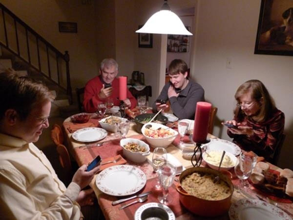 On thanksgiving everyone is busy on mobile