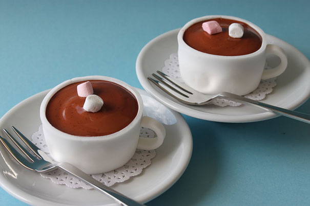 A cup of hot chocolate entirely eatable?