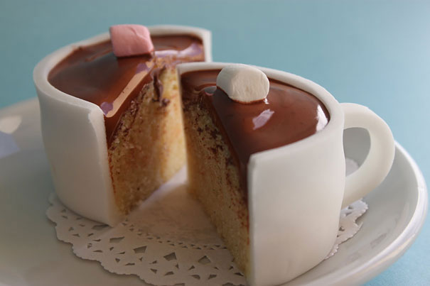 A cup of hot chocolate entirely eatable?