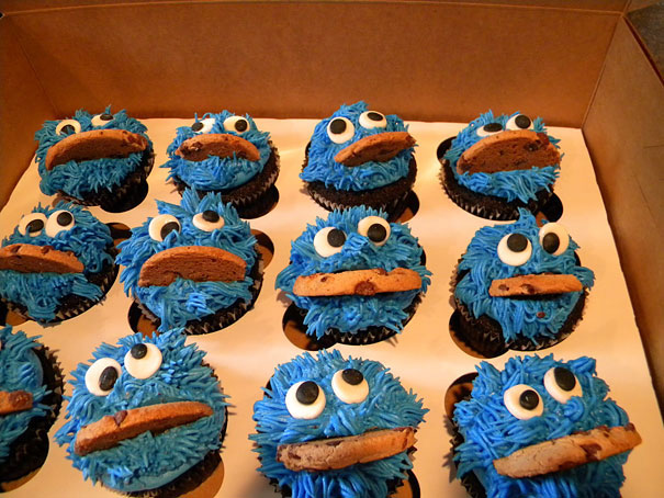 Small watches devouring a cookie