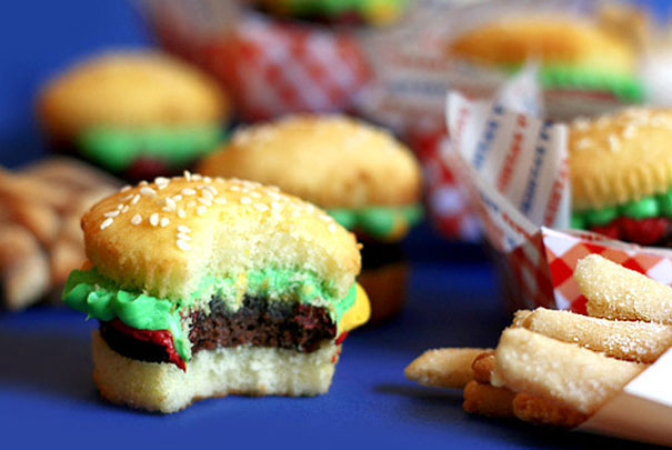 Junk food cupcake design