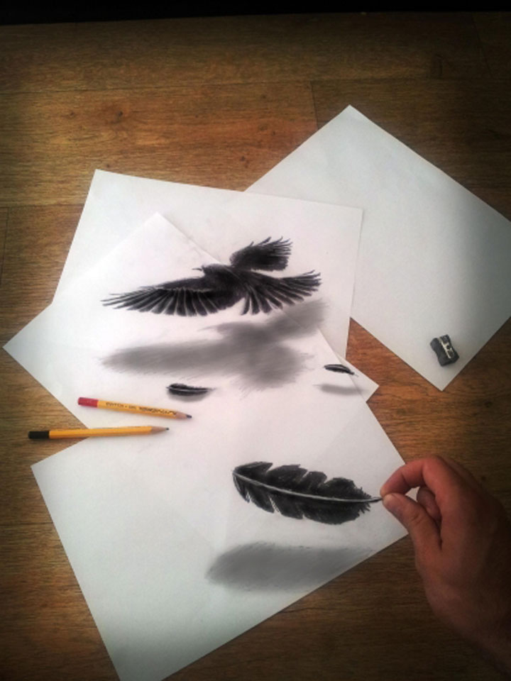 A Dutch Artist Makes Amazing 3D Pencil Drawings (Photo Gallery)