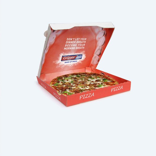 A pizza box