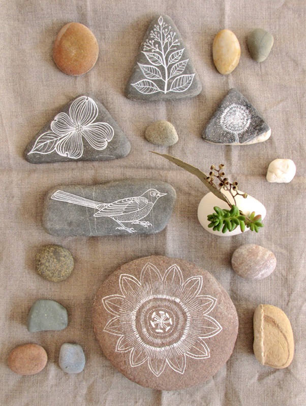 Make art with things that make your children close to nature