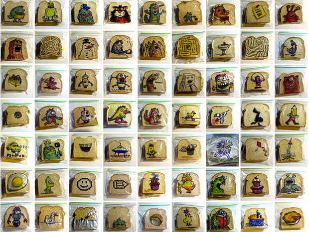 Different designs on a number of sandwich 