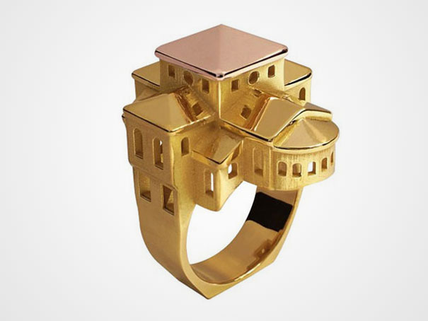 Amazing and unique Ring design With A House