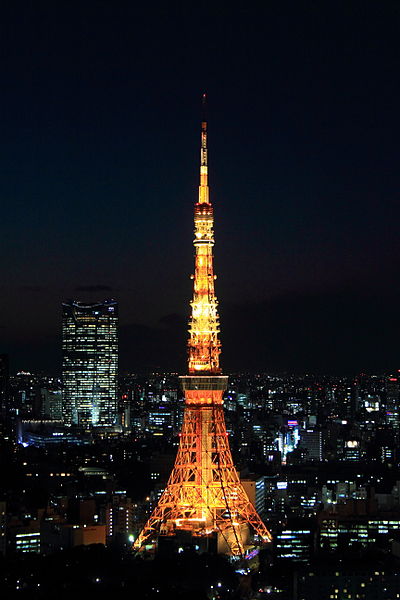 Copy Of Eiffel Tower-Tokyo Tower at night