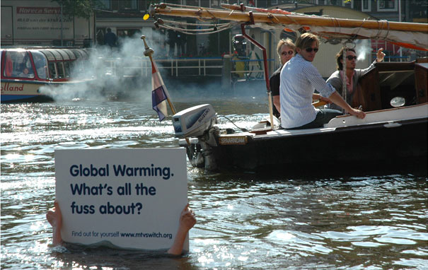 MTV Switch - Global Warming. What is exactly the problem-Amazing Ads That Merge With Their Surroundings 