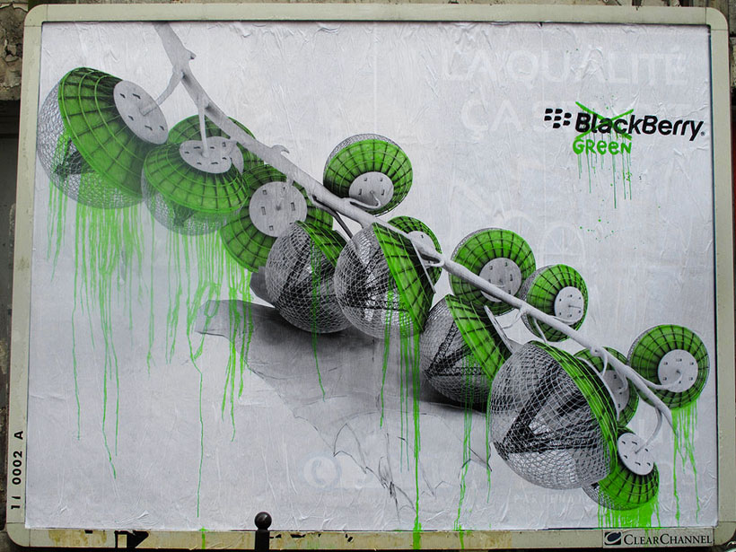 A Parisian Artist Combines Nature His Street Artwork (Photo Gallery)