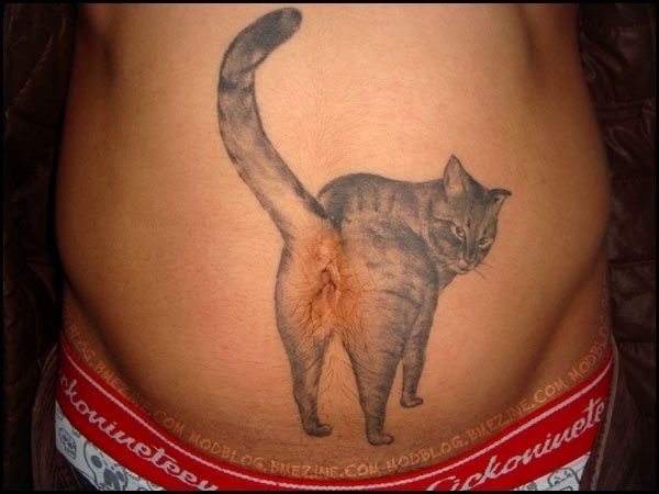 Cat Tattoo:  Worst Tattoo Examples