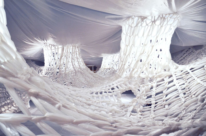 Woven installation by Studio 400