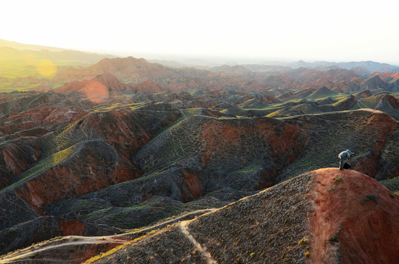 Zhangye Danxia, Gansu , China.-The most spectacular coloured mountains