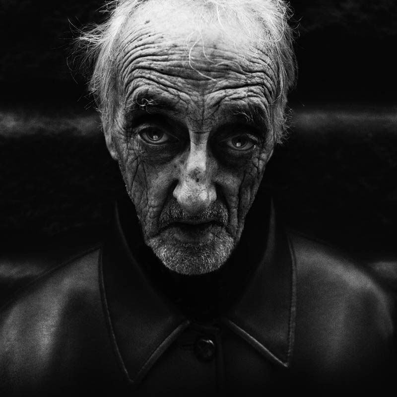 Wrinkled Faces Of Homeless With Intense And Striking Looks