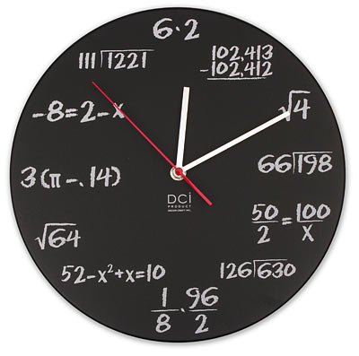 Mathematics Clock:Unusual And Original Clock Designs