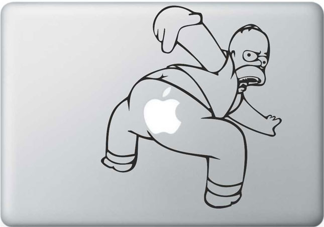 Homer-Must Have Stickers For Apple And Video Game Geeks