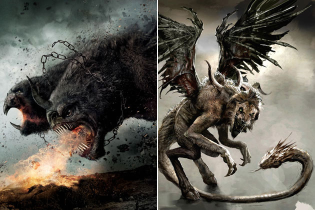 Chimera (Wrath of the Titans)-Original Images Of Famous Movie Characters As Imagined By Their Designers
