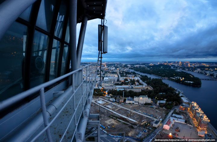 Amazing shot taken from Radio tower, St. Saint Petersburg, Russia