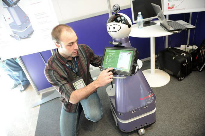Humanoid robot doctor-helping assistant for older people