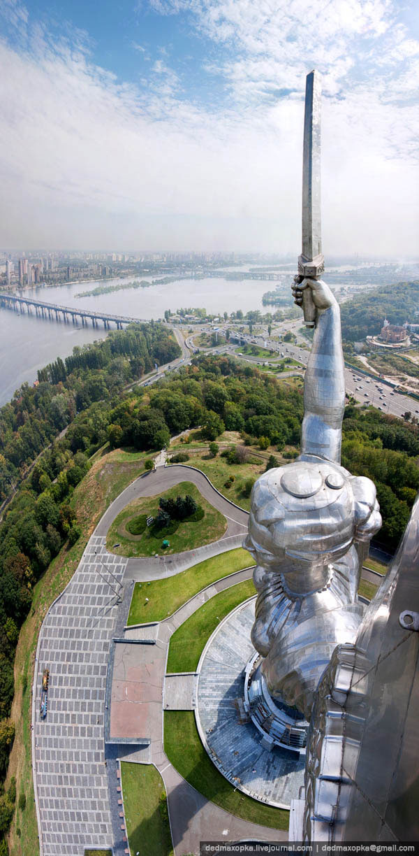  Amazing photo taken from top of Statue of the Motherland, Kiev, Ukraine
