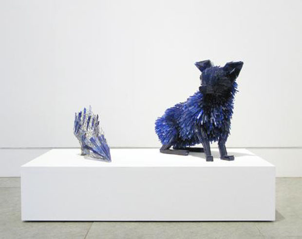 Amazing Animal Sculptures Made From Shards Of Glass 