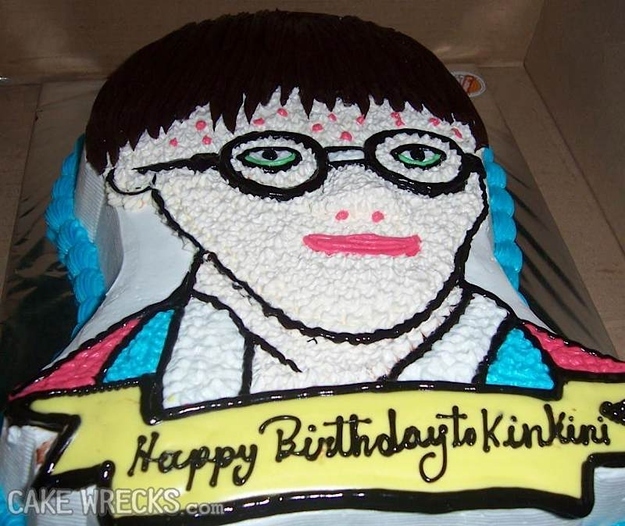 Harry Potter with acne designed cake 
