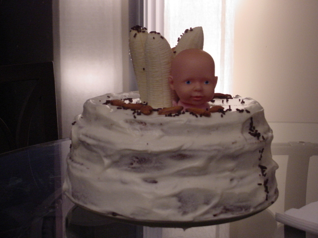 Cake for celebration of no more further babies