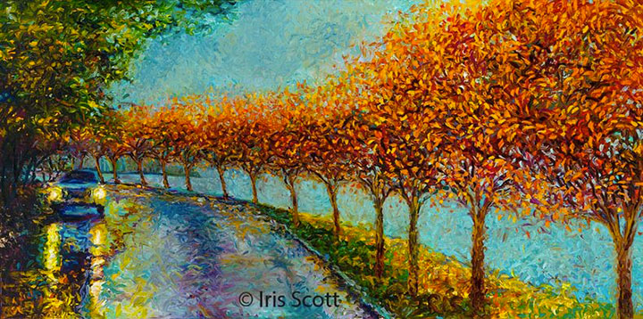 Iris Scott-Talented Artist Only Uses Her Fingers To Draw Magnificent Paintings 