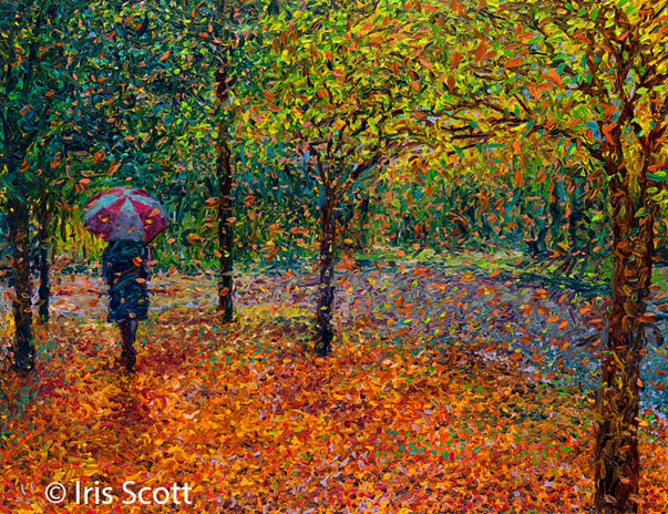 Iris Scott-Talented Artist Only Uses Her Fingers To Draw Magnificent Paintings 