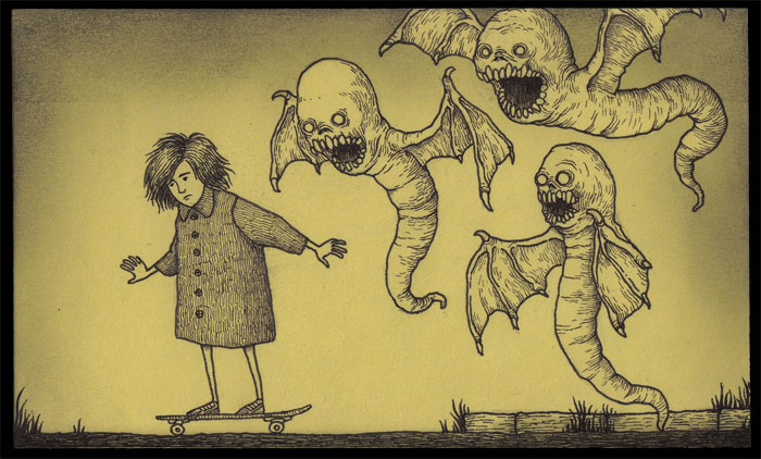 John Kenn Share His Strange Childhood Nightmares Using Drawings