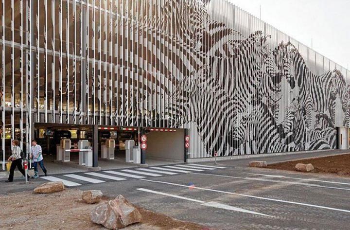 Zebrating- Original Hidden Railing Urban Street Art