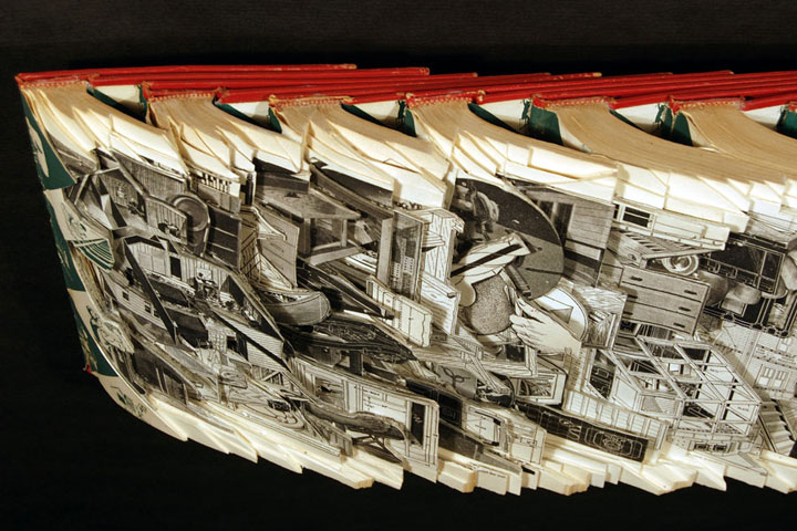 Brian Gives A New Life To Old Books By Carving Them Into Sculptures-33