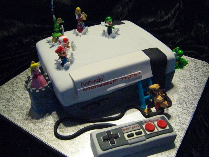 Nintendo with Mario and Zelda-Geek Culture Cup Cake Designs-
