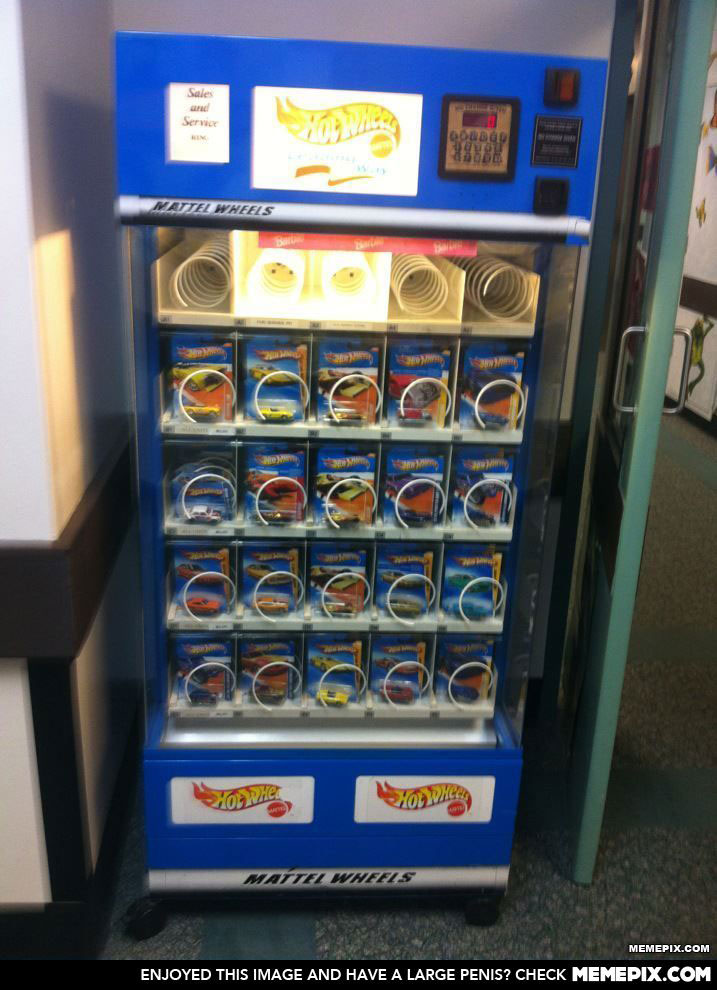 Strange Vending Machines -10-Distributor of Hot Wheels toy cars