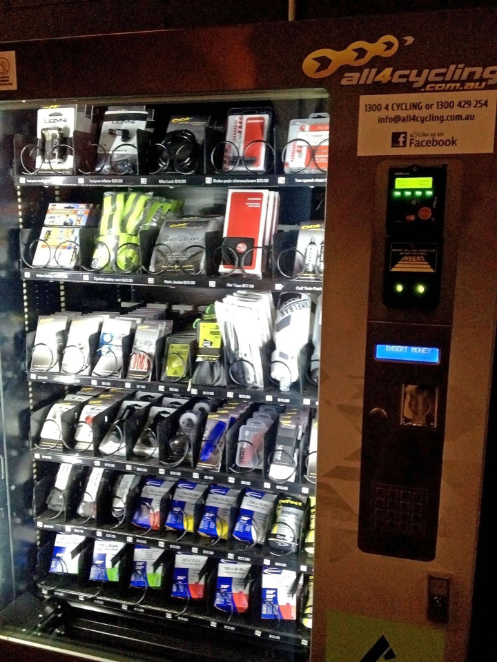 Strange Vending Machines -16-The vending machine for accessories of bike